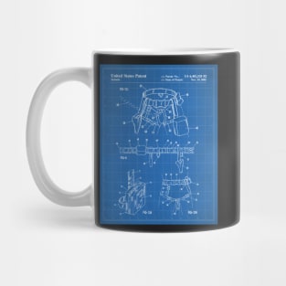 Climbing Equipment Patent - Climbing Fan Outdoors Hiking Art - Blueprint Mug